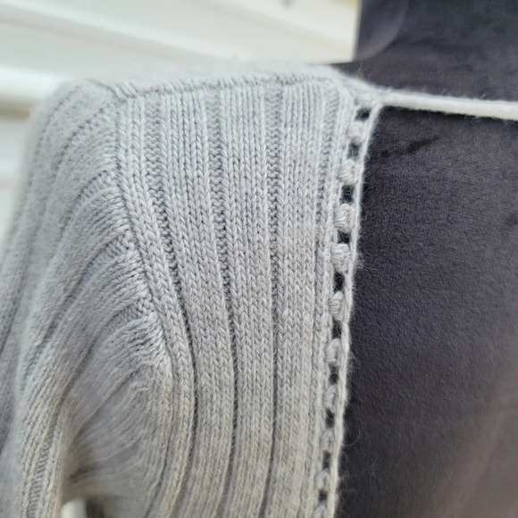 Marciano Cashmere Wool Rabit Sequin Gray Bubble Long Sleeve Sweater Dress XS - Picture 13 of 13